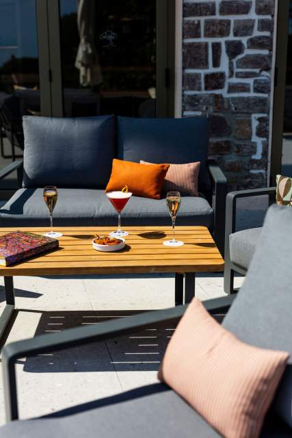 terrasse vue parc hotel cavalaire sur mer