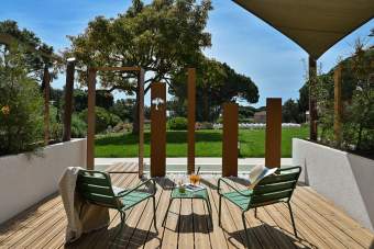 terrasse jour chambre rez-de-jardin Hotel du Parc Cavalaire sur Mer